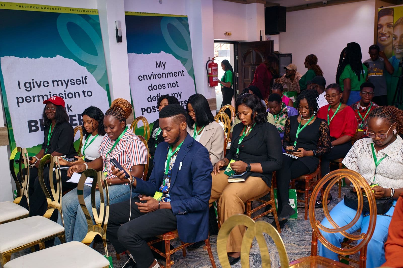 Attendees at a Becoming Global programme